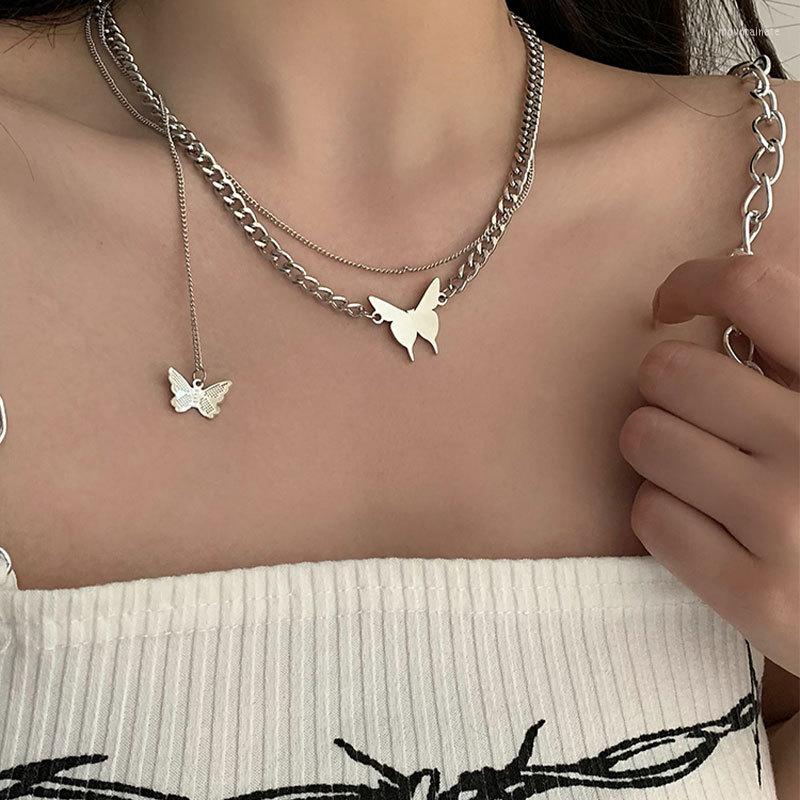 Pendant Necklaces Treeberry S925Silver Butterfly Double-Layer Stacked Titanium Steel Necklace For Women2022 Autumn And Winter Cold Styl
Pendant Necklaces Treeberry S925Silver Butterfly Double-Layer Stacked Titanium Steel Necklace For Women2022 Autumn And Winter Cold Styl