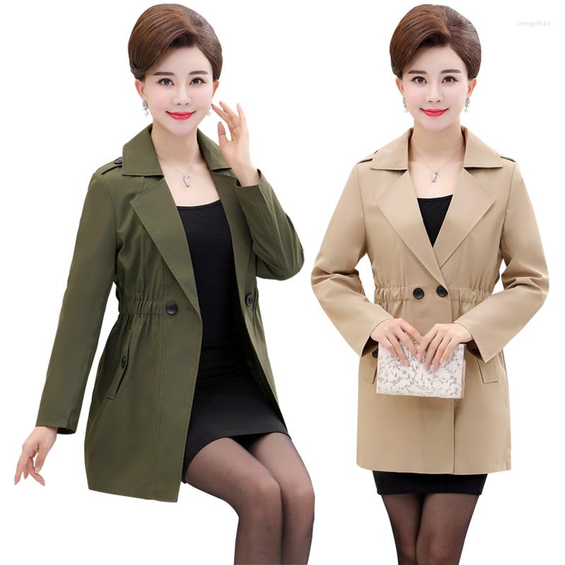 Women's Jackets Trench Coat Middle-Aged Women's Coats 2022 Spring Autumn Thin Outerwear Mid-length Casual Jacket Mom Elegant Windbreaker, Green
Women's Jackets Trench Coat Middle-Aged Women's Coats 2022 Spring Autumn Thin Outerwear Mid-length Casual Jacket Mom Elegant Windbreaker, Green