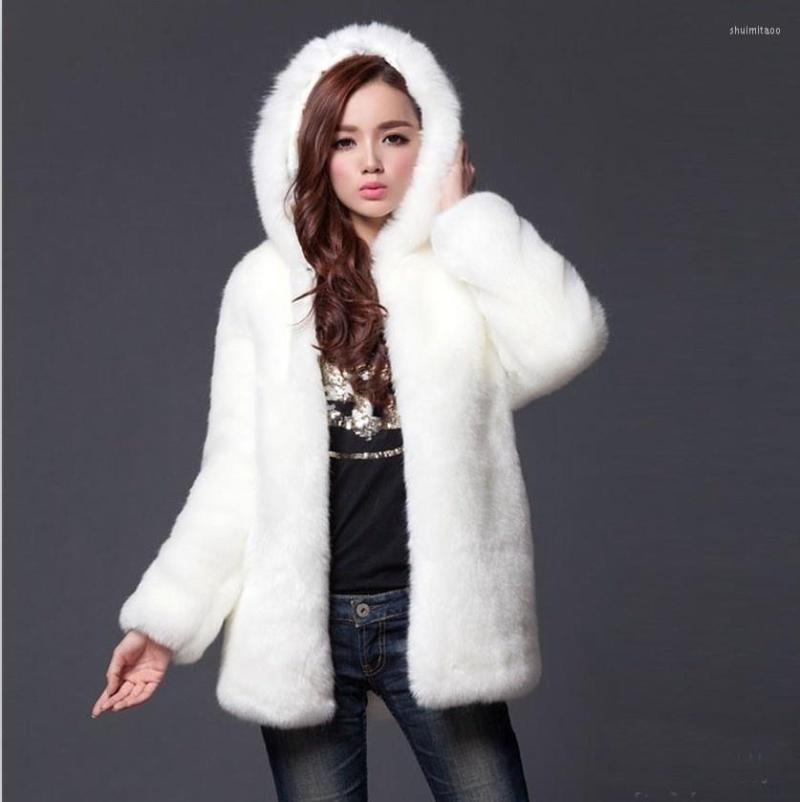 Women' Fur High Quality Haining Women' Solid Color Hooded Casual Imitation 2023 Round Neck Warm Loose Coat, White
Women' Fur High Quality Haining Women' Solid Color Hooded Casual Imitation 2023 Round Neck Warm Loose Coat, White