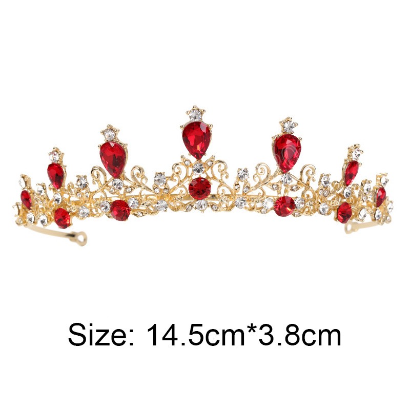 Vintage Bridal Wedding Tiaras Rhinestone Crystal Crown Hair Accessories Gold Silver Color Princess Headpiece