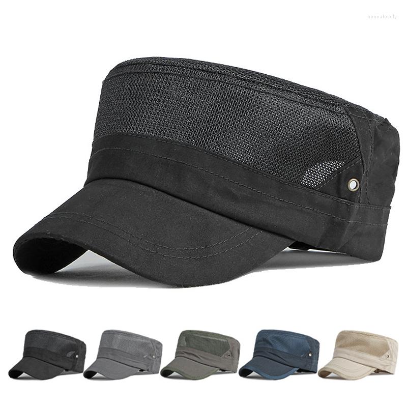 Berets 2022 Casual Military Caps For Men Summer Flat Top Cap Solid Outdoor Army Mesh Breathable Sunshade Visor Hat, Black
Berets 2022 Casual Military Caps For Men Summer Flat Top Cap Solid Outdoor Army Mesh Breathable Sunshade Visor Hat, Black
