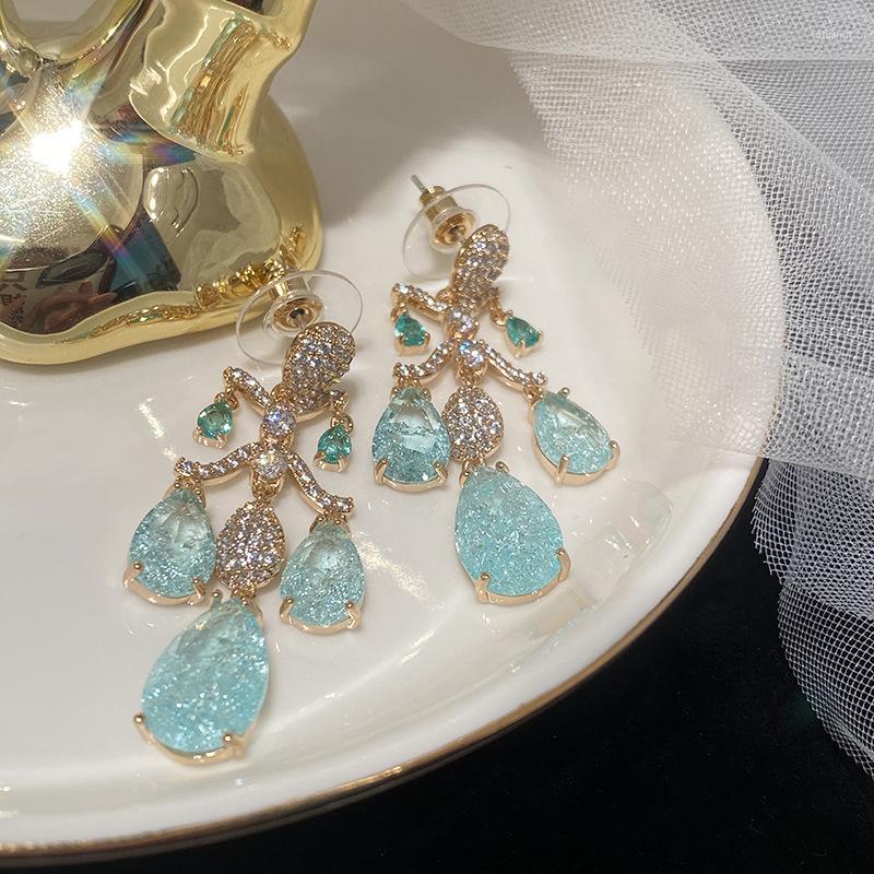 Dangle Earrings Trendy Broken Cz Blue Tassel Drop Earring For Women Wedding Jewelry
Dangle Earrings Trendy Broken Cz Blue Tassel Drop Earring For Women Wedding Jewelry