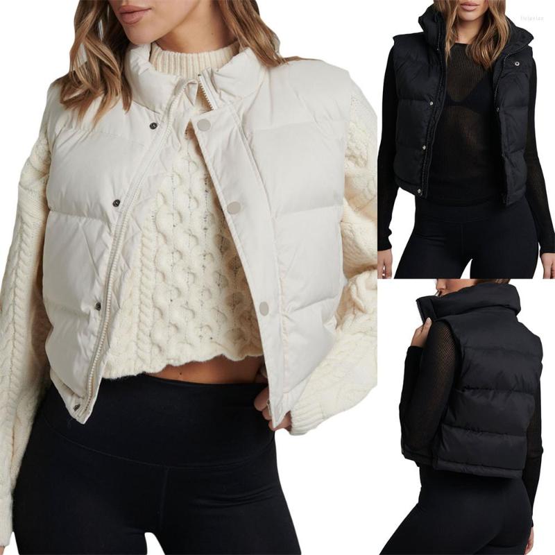 Women' Vests Women' Solid Stand Collar Warm Down Jacket Vest Streetwear Puffer Sleeveless Zipper Lightweight Gilets Cropped, Black
Women' Vests Women' Solid Stand Collar Warm Down Jacket Vest Streetwear Puffer Sleeveless Zipper Lightweight Gilets Cropped, Black