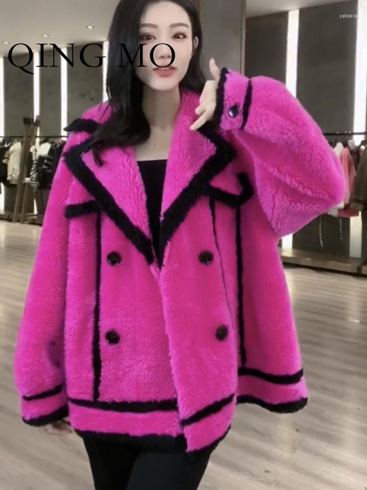 Women's Fur QING MO 2022 Winter Grain Cashmere Composite One Piece Coat Women's Faux ZXF299, Rose pink
Women's Fur QING MO 2022 Winter Grain Cashmere Composite One Piece Coat Women's Faux ZXF299, Rose pink