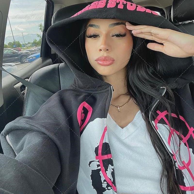 Women's Hoodies Sweatshirts Aesthetic Fashion Goth Harajuku Print Long Sleeve Zip Women Hoodie High Street Vintage Grunge Fairy Y2K Oversized Men Sweatshirt 221206, Blue
Women's Hoodies Sweatshirts Aesthetic Fashion Goth Harajuku Print Long Sleeve Zip Women Hoodie High Street Vintage Grunge Fairy Y2K Oversized Men Sweatshirt 221206, Blue