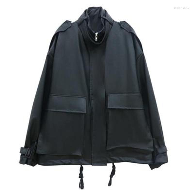Women' Leather Autumn Winter Women' Coats Loose Large Size Lady PU Jackets Trendy Female Harajuku Vintage Outerwear Ribbon, Black
Women' Leather Autumn Winter Women' Coats Loose Large Size Lady PU Jackets Trendy Female Harajuku Vintage Outerwear Ribbon, Black