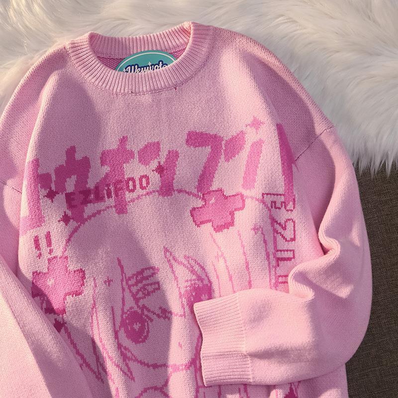 Women s Sweaters Japanese anime two dimensional girl women s retro loose long sleeved Pullover couple casual all match sweaters 221206, Mint
Women s Sweaters Japanese anime two dimensional girl women s retro loose long sleeved Pullover couple casual all match sweaters 221206, Mint