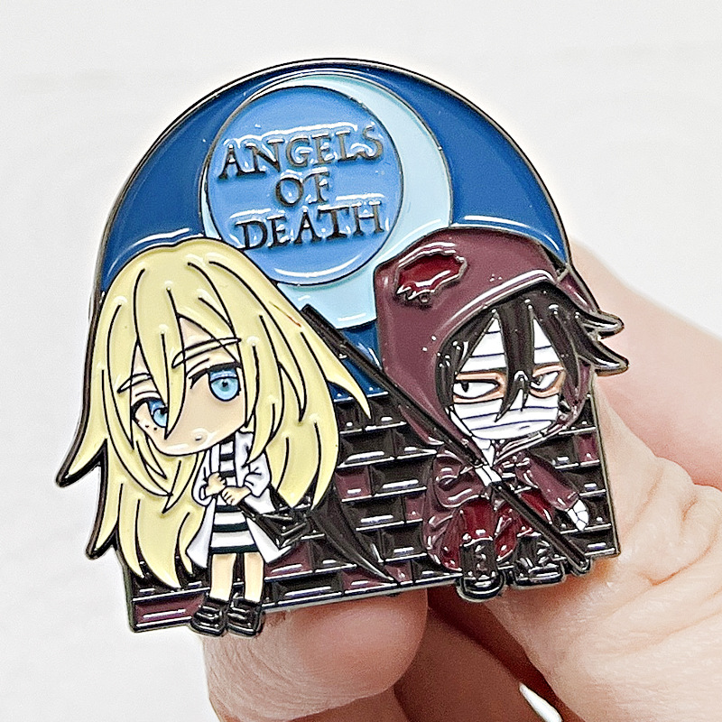 Angels of Death pin Killing angel brooch love horror anime game cartoon metal badge anime around, As picture
Angels of Death pin Killing angel brooch love horror anime game cartoon metal badge anime around, As picture