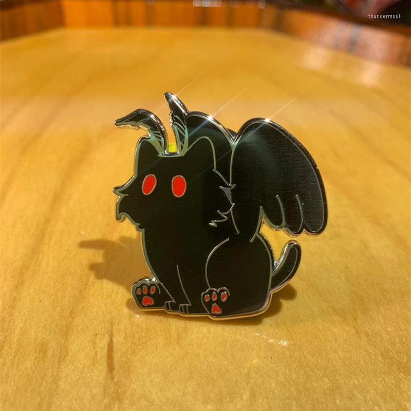 Brooches Cartoon Cute Mothman Cryptid Kitty Enamel Pin Badge Brooch Backpack Collar Devil Dog Party Jewelry Decorate DIY
Brooches Cartoon Cute Mothman Cryptid Kitty Enamel Pin Badge Brooch Backpack Collar Devil Dog Party Jewelry Decorate DIY