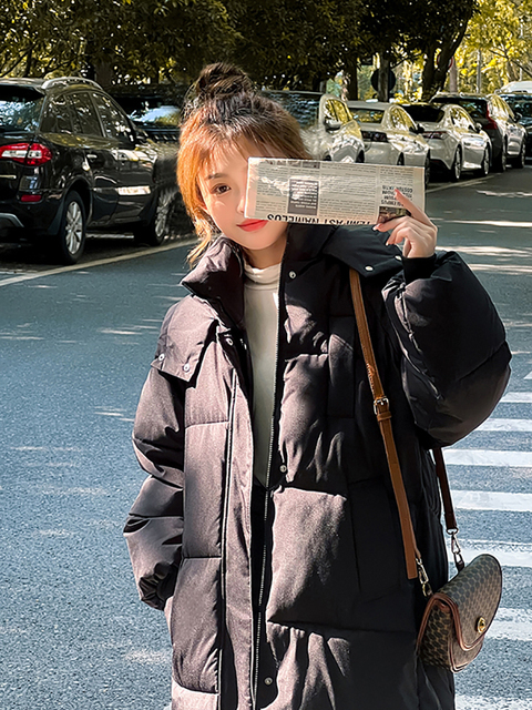 Women's Down Parkas AOSSVIAO Thick 30 degree Parka women Winter long overtheknee down jacket female loose hooded winter 221205
