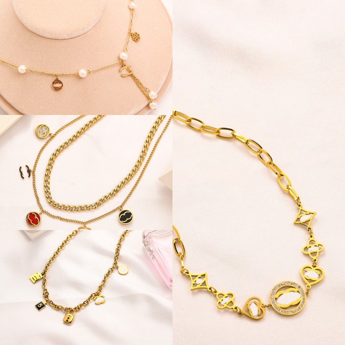 20 Style Luxury Designer Necklaces Stamp Pendant Necklaces Designers Stainless Steel Plated Letter For Women Wedding Jewelry
20 Style Luxury Designer Necklaces Stamp Pendant Necklaces Designers Stainless Steel Plated Letter For Women Wedding Jewelry