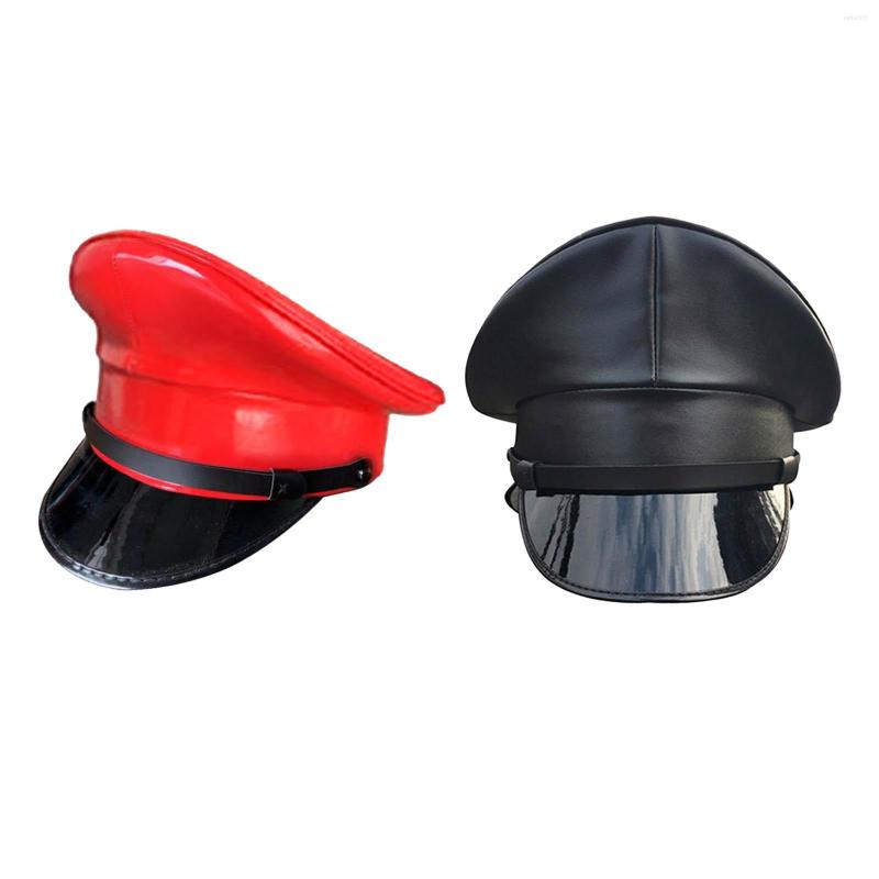 Berets Captain Hat Deluxe Props Artificial Leather Security Guard For Halloween, Red 59
Berets Captain Hat Deluxe Props Artificial Leather Security Guard For Halloween, Red 59