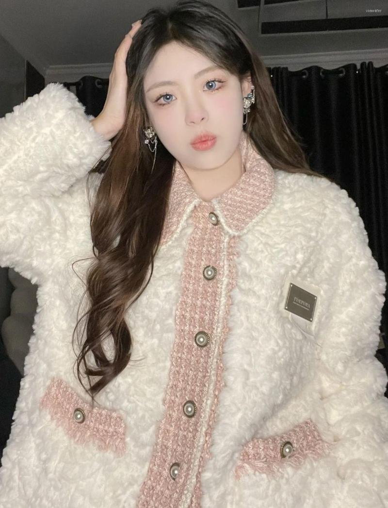 Women' Fur LOLIBOOK Women Elegant Faux Coats Female Single Breasted Sweet Lamb Coat Lady Turn Down Collar Overcoats Korean, White
Women' Fur LOLIBOOK Women Elegant Faux Coats Female Single Breasted Sweet Lamb Coat Lady Turn Down Collar Overcoats Korean, White
