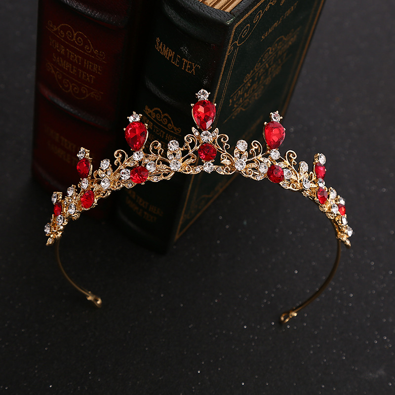 Vintage Bridal Wedding Tiaras Rhinestone Crystal Crown Hair Accessories Gold Silver Color Princess Headpiece