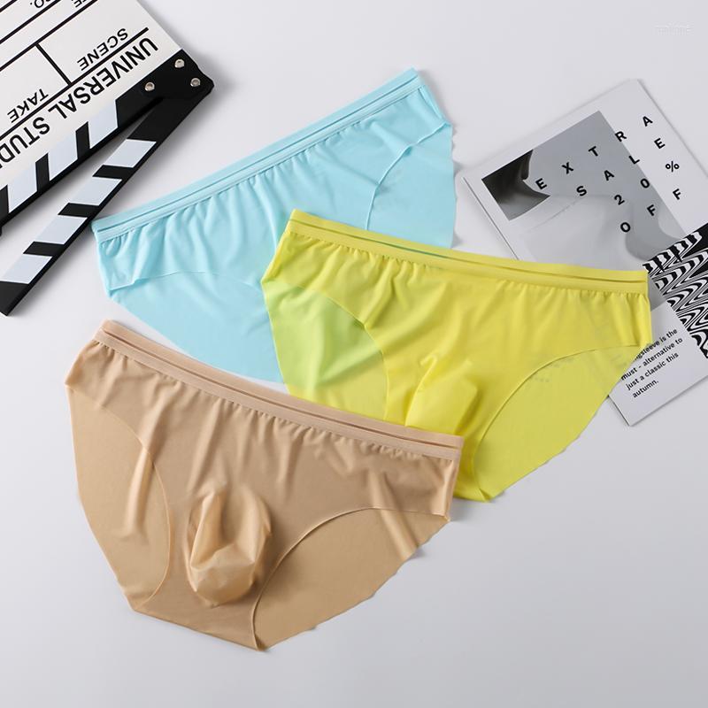 Underpants Men's Underwear Thin Briefs For Men Ice Silk Breathable Quick Dry Panties, Yellow 
Underpants Men's Underwear Thin Briefs For Men Ice Silk Breathable Quick Dry Panties, Yellow