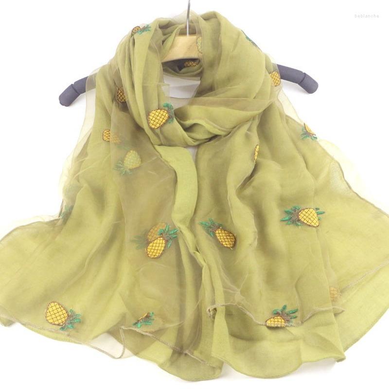 Scarves Four Seasons Twill Cotton Embroidered Scarf Pineapple Big Shawl Dual Use Travel Air Conditioning Sunscreen
Scarves Four Seasons Twill Cotton Embroidered Scarf Pineapple Big Shawl Dual Use Travel Air Conditioning Sunscreen