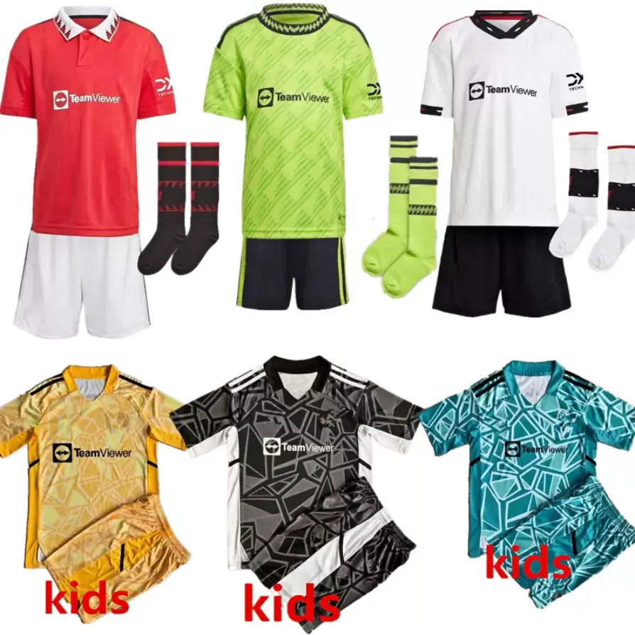 22 23 SANCHO goalkeeper soccer jerseys Fans version BRUNO FERNANDES POGBA RASHFORD football shirt 2022 2023 men kids kit sets socks youth #1 De Gea, Away
22 23 SANCHO goalkeeper soccer jerseys Fans version BRUNO FERNANDES POGBA RASHFORD football shirt 2022 2023 men kids kit sets socks youth #1 De Gea, Away