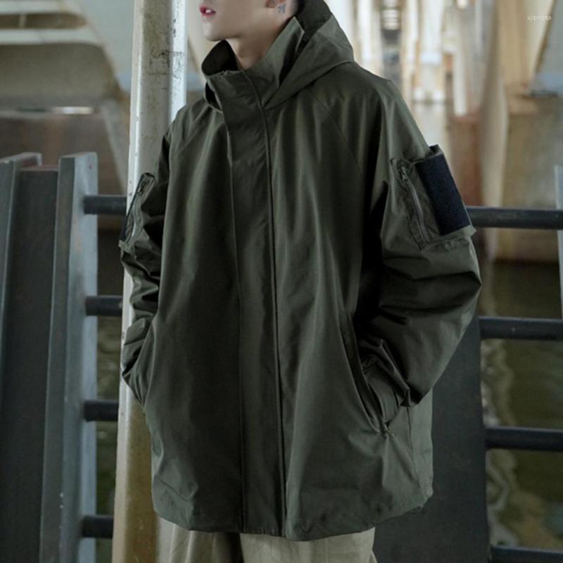 Men's Jackets Warm Hat Multi Pockets Men Spring Coat For Outdoor Trench, Black
Men's Jackets Warm Hat Multi Pockets Men Spring Coat For Outdoor Trench, Black