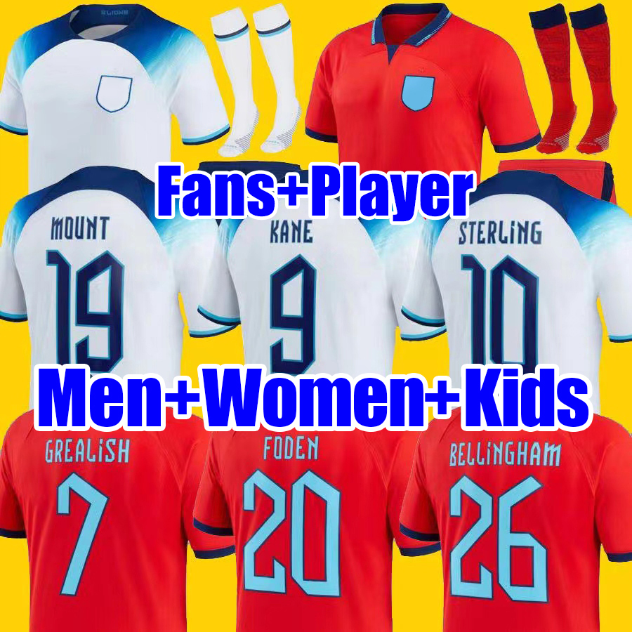 22 23 KANE SAKA MEAD england soccer jerseys STERLING RASHFORD SANCHO GREALISH MOUNT FODEN 2022 World CUP national eNGLanDS football shirt men kids kit sets uniform, 2022 home woman world cup
22 23 KANE SAKA MEAD england soccer jerseys STERLING RASHFORD SANCHO GREALISH MOUNT FODEN 2022 World CUP national eNGLanDS football shirt men kids kit sets uniform, 2022 home woman world cup