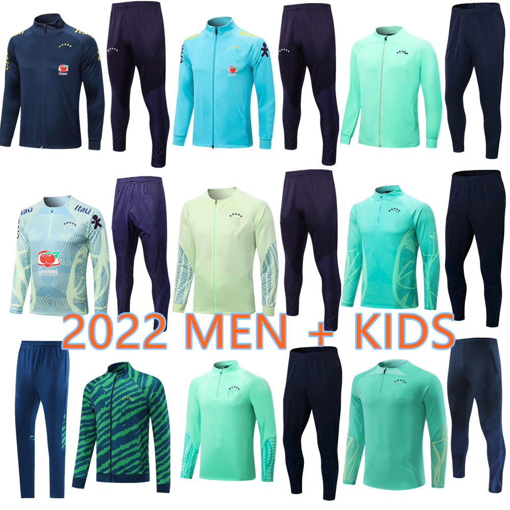 Soccer Sets/Tracksuits 2022 Brasil football tracksuit soccer jacket 22/23 BRAZILS RAPHINHA COUTINHO VINI JR. PELE CASEMIRO Long pull zipper Training suit Chandal
Soccer Sets/Tracksuits 2022 Brasil football tracksuit soccer jacket 22/23 BRAZILS RAPHINHA COUTINHO VINI JR. PELE CASEMIRO Long pull zipper Training suit Chandal
