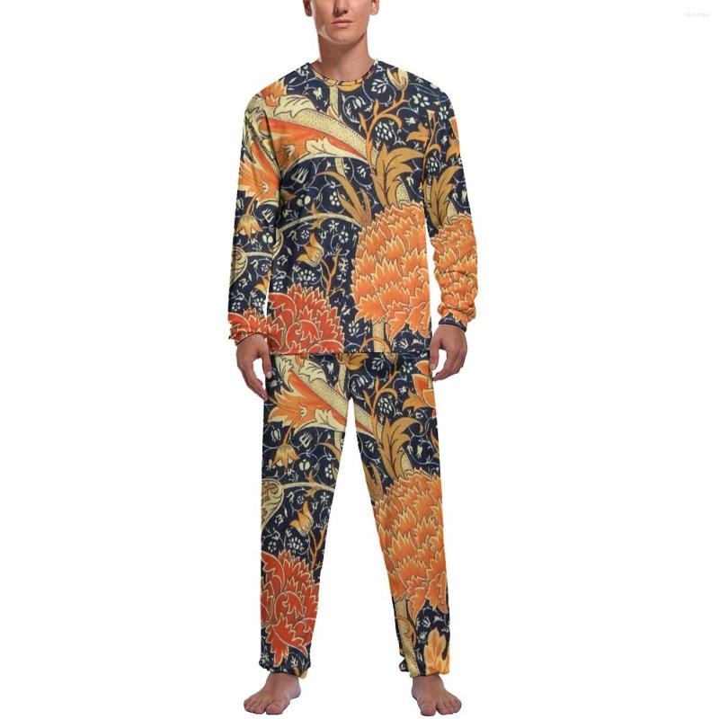 Men' Sleepwear Floral Art Print Pajamas Spring Vintage Artistic Casual Mens Two Piece Design Long Sleeves Cute Set, Style-16
Men' Sleepwear Floral Art Print Pajamas Spring Vintage Artistic Casual Mens Two Piece Design Long Sleeves Cute Set, Style-16