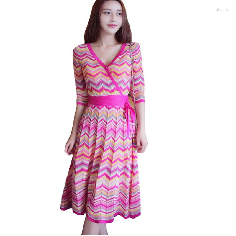 Casual Dresses Fall Winter Fashion Clothes Pink Striped Dress Sexy V Neck Mid Calf Wrap Knitted Long Sweater Vestidos A430, Photo color
Casual Dresses Fall Winter Fashion Clothes Pink Striped Dress Sexy V Neck Mid Calf Wrap Knitted Long Sweater Vestidos A430, Photo color
