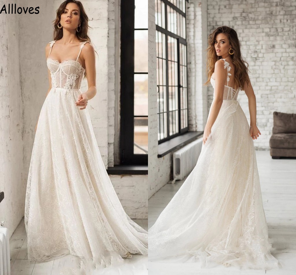Fairy Style A Line Wedding Dresses Sexy Spaghetti Straps Lace Appliques Sleeveless Boho Garden Bridal Gowns Sexy Open Back Sweep Train Bride Robes de Mariee CL1568, Dark navy
Fairy Style A Line Wedding Dresses Sexy Spaghetti Straps Lace Appliques Sleeveless Boho Garden Bridal Gowns Sexy Open Back Sweep Train Bride Robes de Mariee CL1568, Dark navy