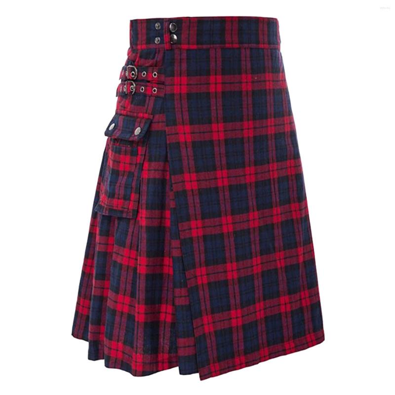 Men's Pants Mens Fashion Scottish Style Plaid Contrast Color Pocket Pleated Skirt Pole Sweat, Red
Men's Pants Mens Fashion Scottish Style Plaid Contrast Color Pocket Pleated Skirt Pole Sweat, Red