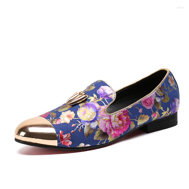 Dress Shoes Gold Toe Crystal Handmade Men Loafers Breathable Printed Flowers Fashion Leather Wedding Men's Flats, Picture shown
Dress Shoes Gold Toe Crystal Handmade Men Loafers Breathable Printed Flowers Fashion Leather Wedding Men's Flats, Picture shown