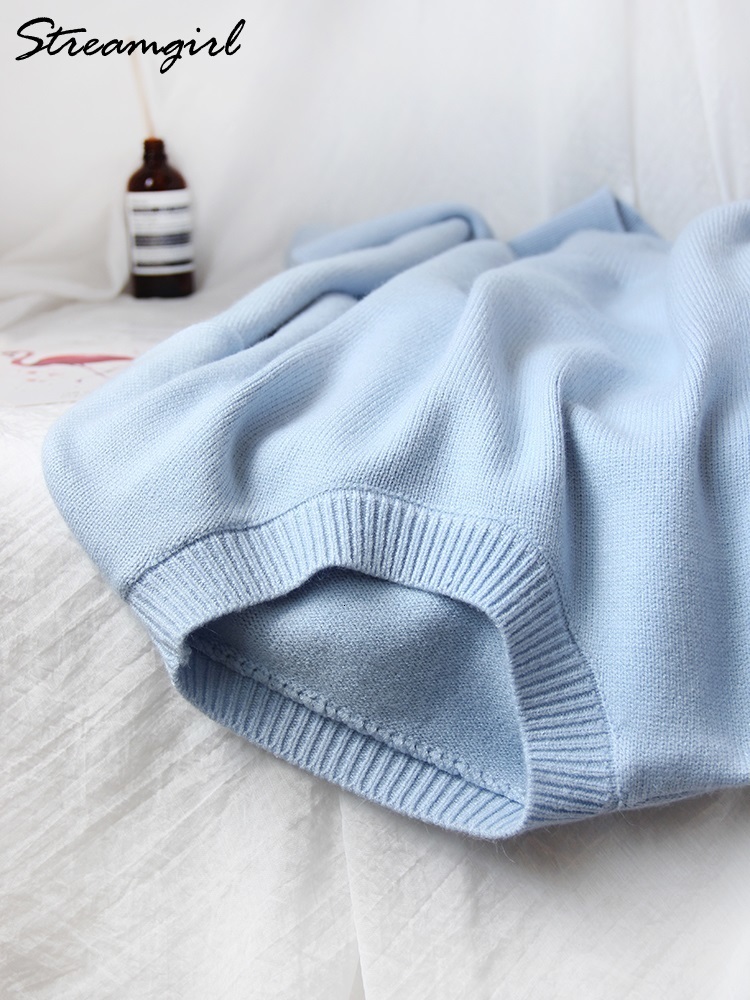 Women Sweaters Light Blue Oversized For Fashion Green Loose Casual Autumn Pullovers Winter Warm 221206
Women Sweaters Light Blue Oversized For Fashion Green Loose Casual Autumn Pullovers Winter Warm 221206