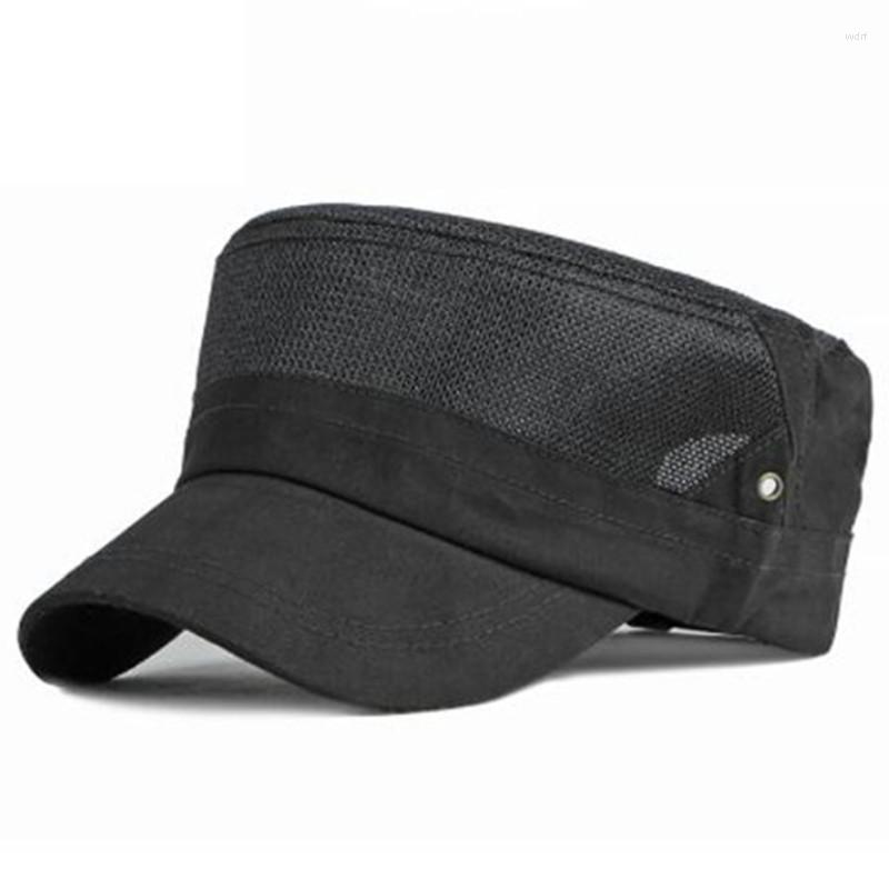 Berets 2022 Summer Men's Breathable Mesh Cap Simple Retro Navy Military Hats Snapback Men Flat Sun Protection Sports Caps, Color-1
Berets 2022 Summer Men's Breathable Mesh Cap Simple Retro Navy Military Hats Snapback Men Flat Sun Protection Sports Caps, Color-1