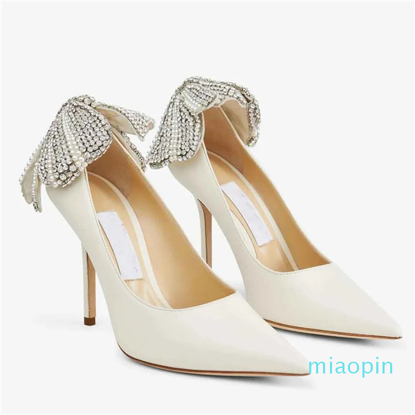 Elegant Bridals Wedding Love Sandals Shoes Women Latte Nappa Pumps with Pearl and Crystal-embellished Bow Point toe Stiletto Heel EU35-43 Original
Elegant Bridals Wedding Love Sandals Shoes Women Latte Nappa Pumps with Pearl and Crystal-embellished Bow Point toe Stiletto Heel EU35-43 Original