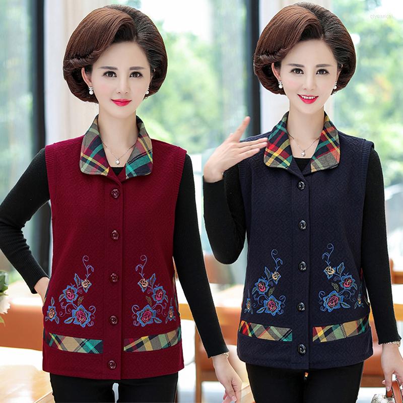 Women's Vests Middle-aged And Elderly Women's Vest Spring Autumn Waistcoat Sleeveless Jacket Fashion Casual Printed Coat Top Mother, Navy
Women's Vests Middle-aged And Elderly Women's Vest Spring Autumn Waistcoat Sleeveless Jacket Fashion Casual Printed Coat Top Mother, Navy