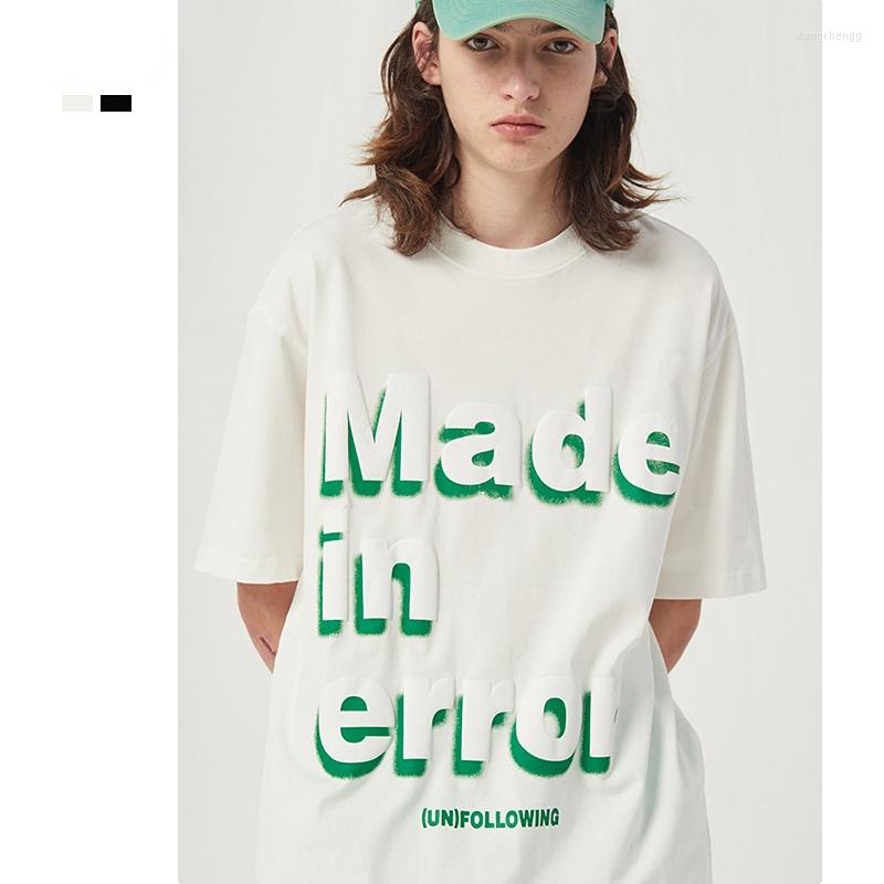Men's T Shirts 2023 Spring/Summer Letter 3D Foam Print Couple Short Sleeve Double Yarn Pure Cotton Round Tee Neck Loose Leisure TimeT-shirt, Black
Men's T Shirts 2023 Spring/Summer Letter 3D Foam Print Couple Short Sleeve Double Yarn Pure Cotton Round Tee Neck Loose Leisure TimeT-shirt, Black