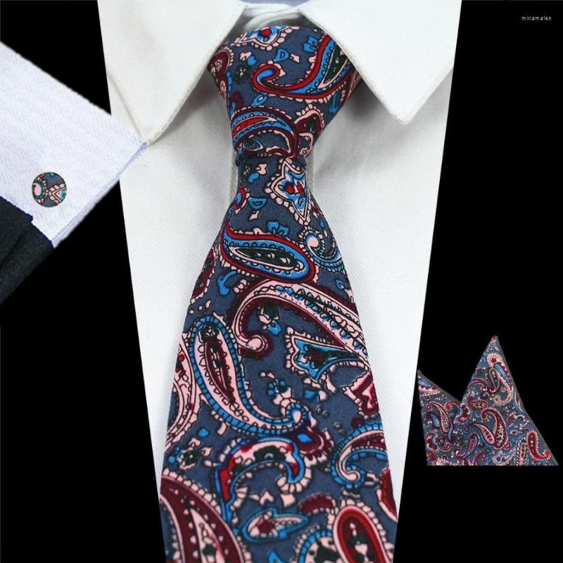 Bow Ties RBOCO Arrival 8cm Cotton Printed Paisley Tie Pocket Square Cufflinks Set Fashion Neck For Business Wedding Party
Bow Ties RBOCO Arrival 8cm Cotton Printed Paisley Tie Pocket Square Cufflinks Set Fashion Neck For Business Wedding Party
