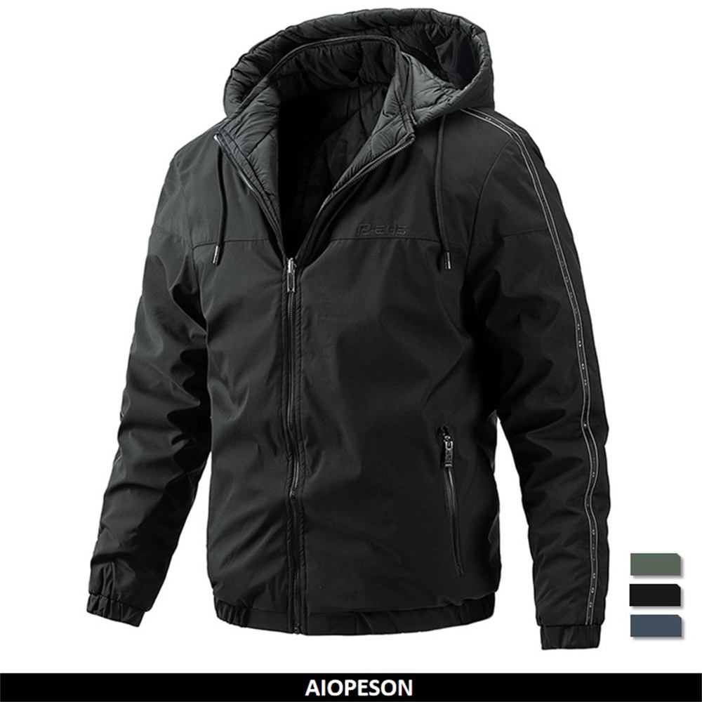 Mens Down Parkas AIOPESON Double Face Spliced Casual Hat Detachable Warm Outdoor Sports Jacket Male Winter Coats for Clothing 221206, Army green
Mens Down Parkas AIOPESON Double Face Spliced Casual Hat Detachable Warm Outdoor Sports Jacket Male Winter Coats for Clothing 221206, Army green