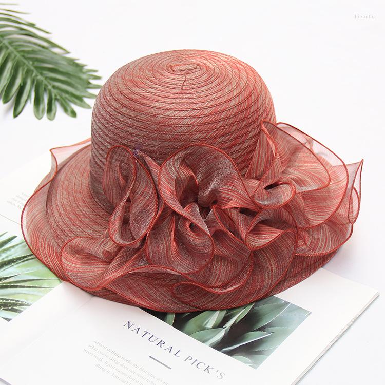 Wide Brim Hats Flower Beach Sun Hat Women Summer Large Edge Foldable Party Wedding Big Fedora Cap Headpiece, Beige
Wide Brim Hats Flower Beach Sun Hat Women Summer Large Edge Foldable Party Wedding Big Fedora Cap Headpiece, Beige