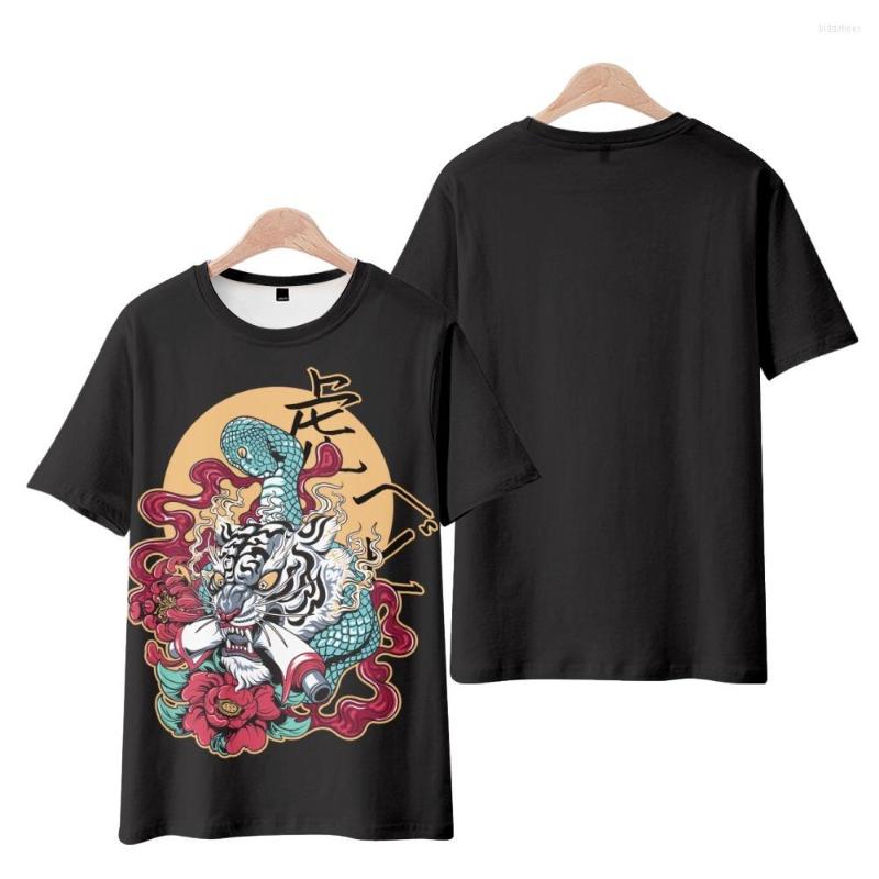 Men's T Shirts Fashion Snake Tiger Flower Printed Short Sleeve T-Shirt Men Women Round Neck Casual Streetwear Versatile Hip Hop Top Tees, Style 1 
Men's T Shirts Fashion Snake Tiger Flower Printed Short Sleeve T-Shirt Men Women Round Neck Casual Streetwear Versatile Hip Hop Top Tees, Style 1