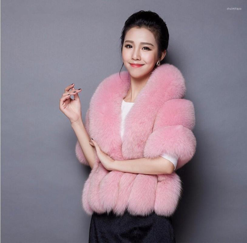 Women's Fur High Quality Winter Artificial Mink Cloak Luxury Wedding Dress Cape Vest Women's Coat, White
Women's Fur High Quality Winter Artificial Mink Cloak Luxury Wedding Dress Cape Vest Women's Coat, White