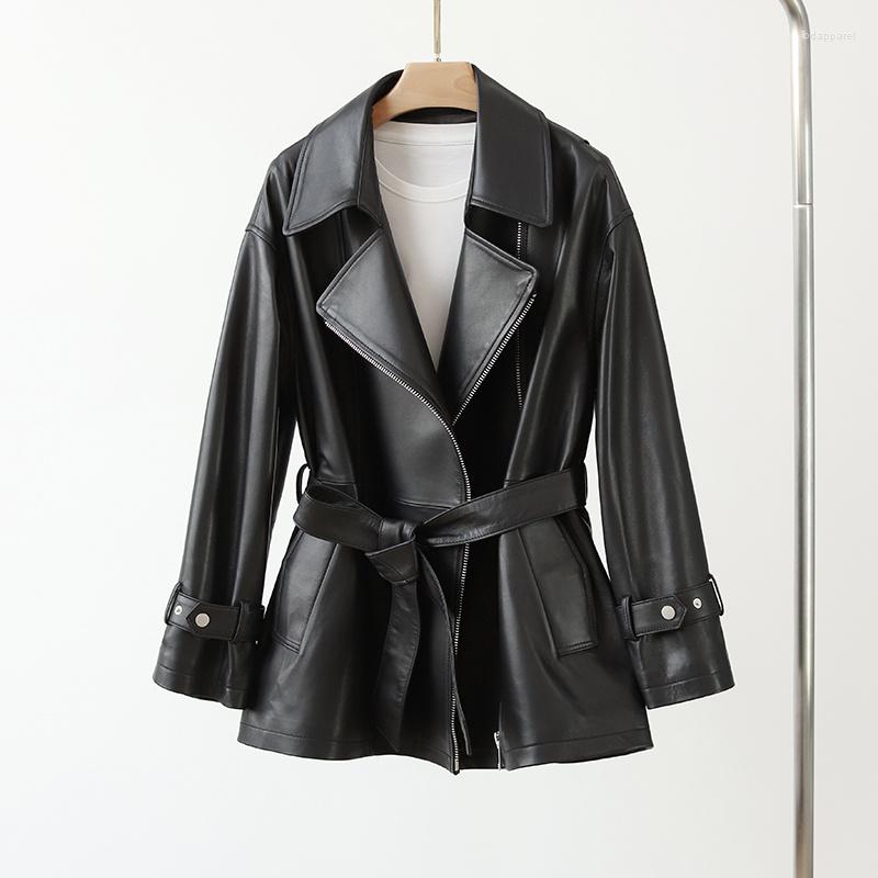 Women's Leather Genuine Women 2023 Women's S Real Sheepskin Jacket Belt Slim Trench Coat Coats Zm, Black
Women's Leather Genuine Women 2023 Women's S Real Sheepskin Jacket Belt Slim Trench Coat Coats Zm, Black