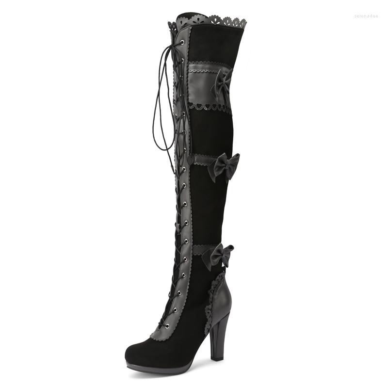 Boots Lolita Style Platform Over The Knee Women Punk High Heels Thigh Autumn Winter Sexy Long Shoes Ladies, Blue
Boots Lolita Style Platform Over The Knee Women Punk High Heels Thigh Autumn Winter Sexy Long Shoes Ladies, Blue