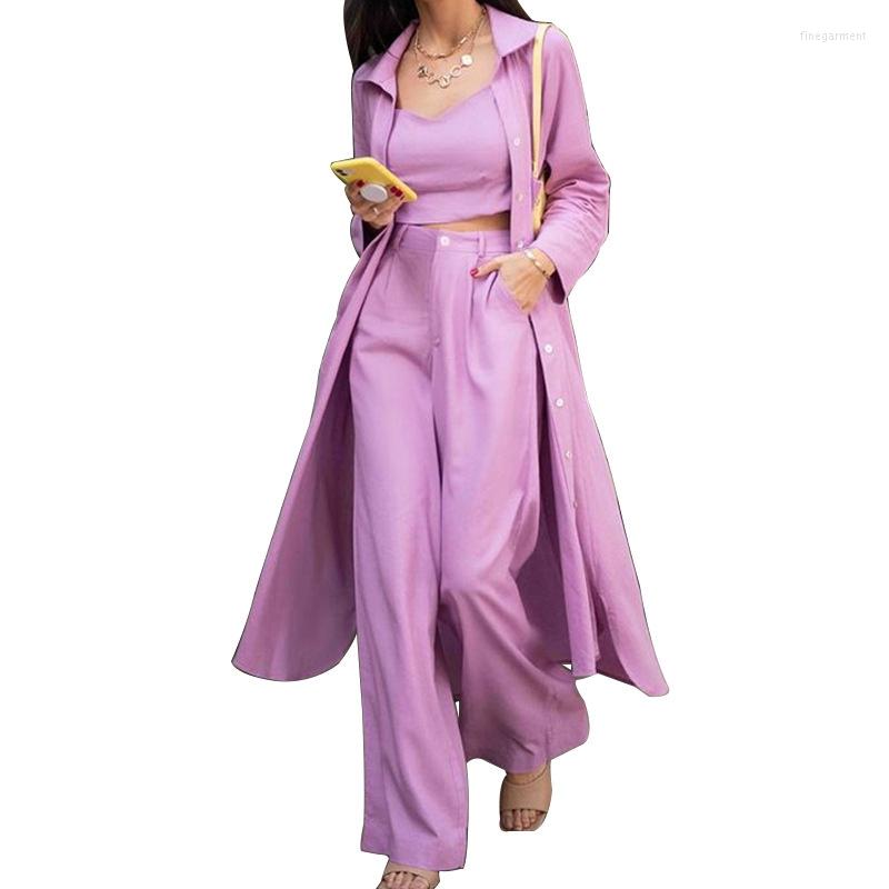 Women' Two Piece Pants STYLISH LADY Three Set Women Long Sleeve Single Breasted Trench Coat Crop Top Wide Leg Pant Suits 2022 Autumn, Black
Women' Two Piece Pants STYLISH LADY Three Set Women Long Sleeve Single Breasted Trench Coat Crop Top Wide Leg Pant Suits 2022 Autumn, Black