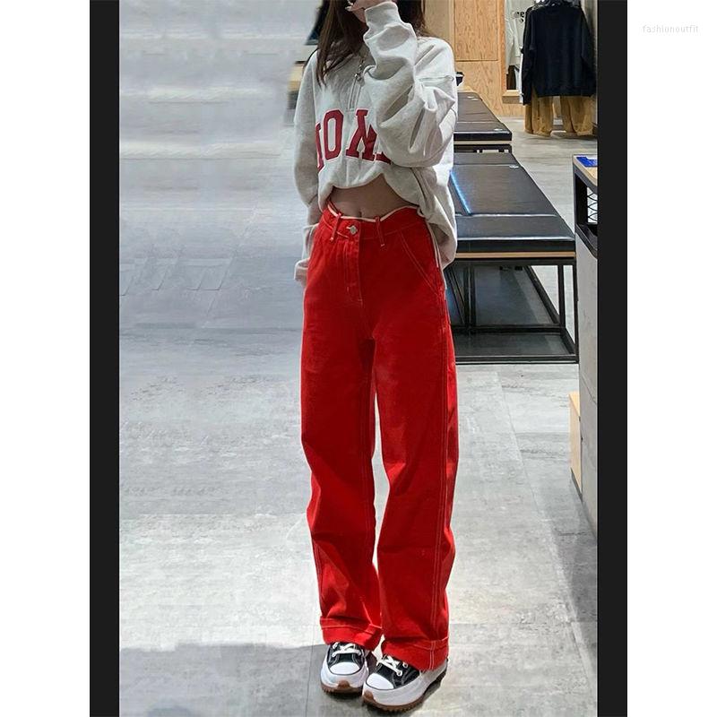 Women's Jeans ILARES Women's Pants Chic Point Vintage Woman Female Clothing Korean Fashion Y2k Streetwear High Waist Christmas Red
Women's Jeans ILARES Women's Pants Chic Point Vintage Woman Female Clothing Korean Fashion Y2k Streetwear High Waist Christmas Red