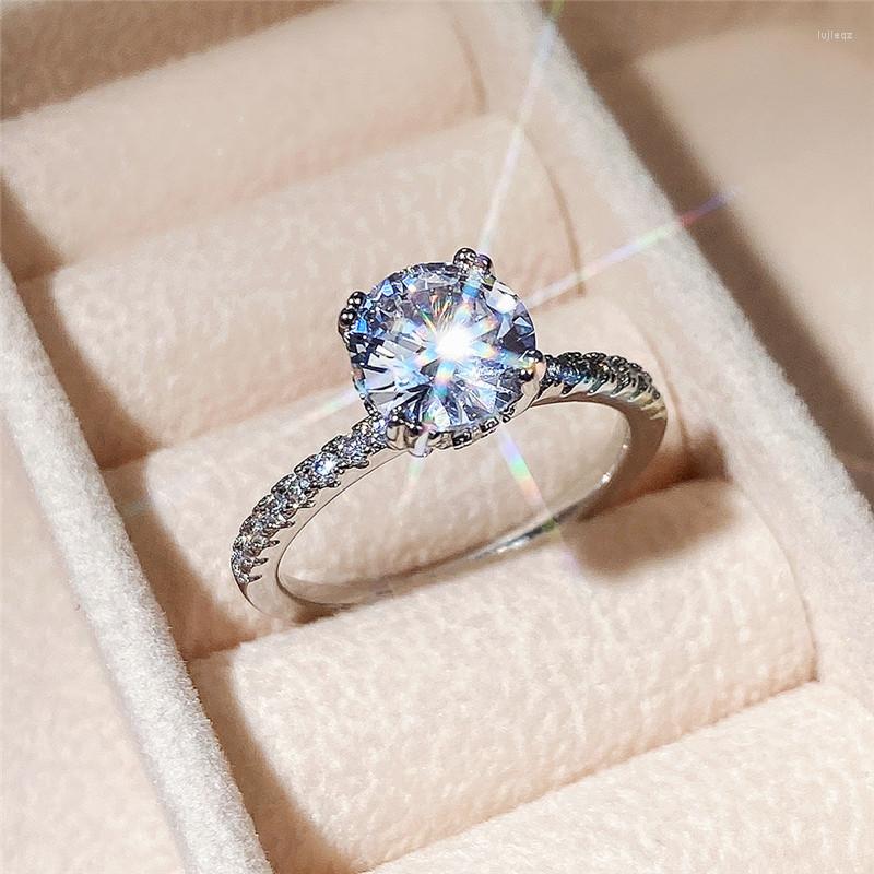 Wedding Rings VAGZEB Simple Classic 4 Cubic Zirconia For Women Low-key Versatile Engagement Ring Jewelry Wholesale
Wedding Rings VAGZEB Simple Classic 4 Cubic Zirconia For Women Low-key Versatile Engagement Ring Jewelry Wholesale