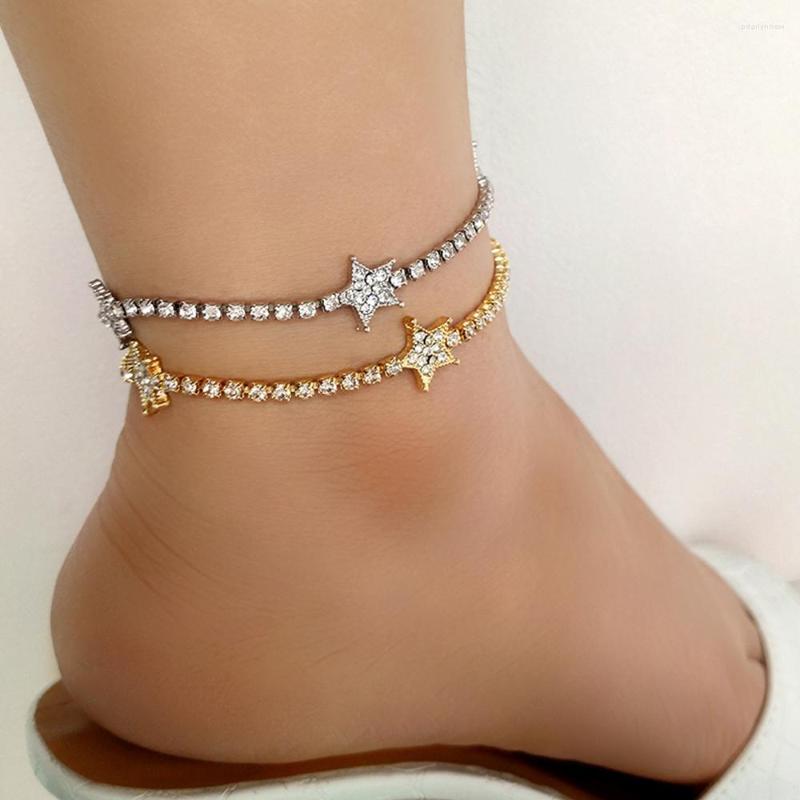 Anklets Iced Out Star Butterfly Crystal Rhinestone Link Chain Jewelry Hollow Stars Heart Tennis Ankle Bracelet For Women
Anklets Iced Out Star Butterfly Crystal Rhinestone Link Chain Jewelry Hollow Stars Heart Tennis Ankle Bracelet For Women