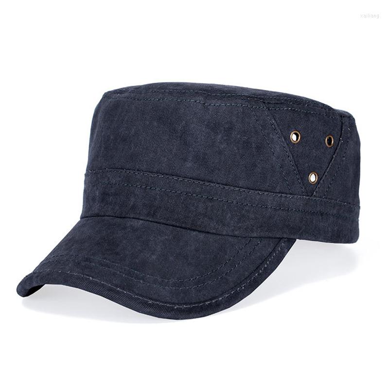 Berets Vintage Military Hat Men Fashion Flat Top Caps Outdoor Casual Washed Cotton Soldier Sun Visor Baseball Cap, Black
Berets Vintage Military Hat Men Fashion Flat Top Caps Outdoor Casual Washed Cotton Soldier Sun Visor Baseball Cap, Black