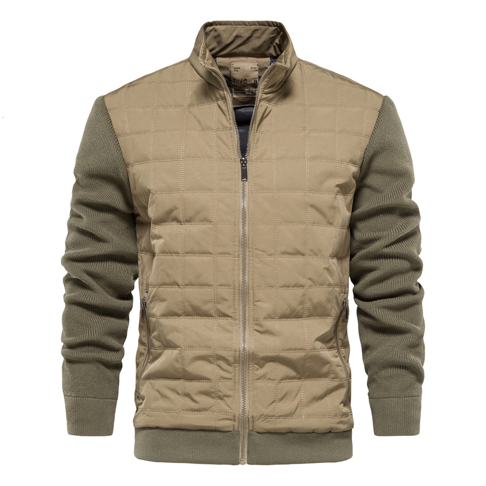 Mens Down Parkas AIOPESON Stand Collar Zipper Coats Casual Knitting Sleeves Autumn Winter Fashion High Quality Splicing Jackets for Men 221206, Green
Mens Down Parkas AIOPESON Stand Collar Zipper Coats Casual Knitting Sleeves Autumn Winter Fashion High Quality Splicing Jackets for Men 221206, Green