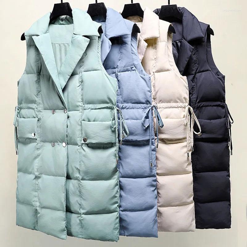 Women' Vests Women Cotton Padded Down Vest Long Autumn Winter Warm Sleeveless Jacket Waistcoat Sashes Outerwear Female Student Beige, Black
Women' Vests Women Cotton Padded Down Vest Long Autumn Winter Warm Sleeveless Jacket Waistcoat Sashes Outerwear Female Student Beige, Black