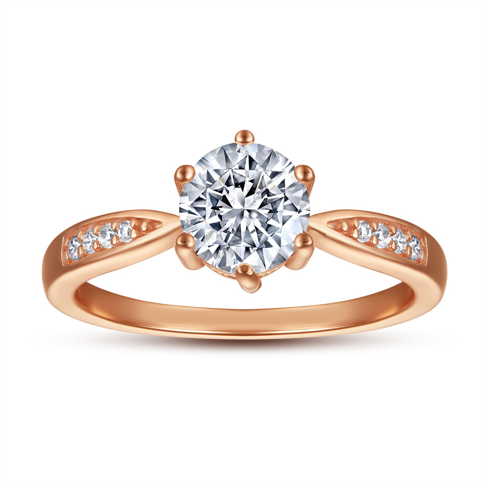 Wedding Accessories Pure Silver Engagement Rings Fadeless Single Diamond Birdal Ring Proposal Ring No Fading TL-289
Wedding Accessories Pure Silver Engagement Rings Fadeless Single Diamond Birdal Ring Proposal Ring No Fading TL-289