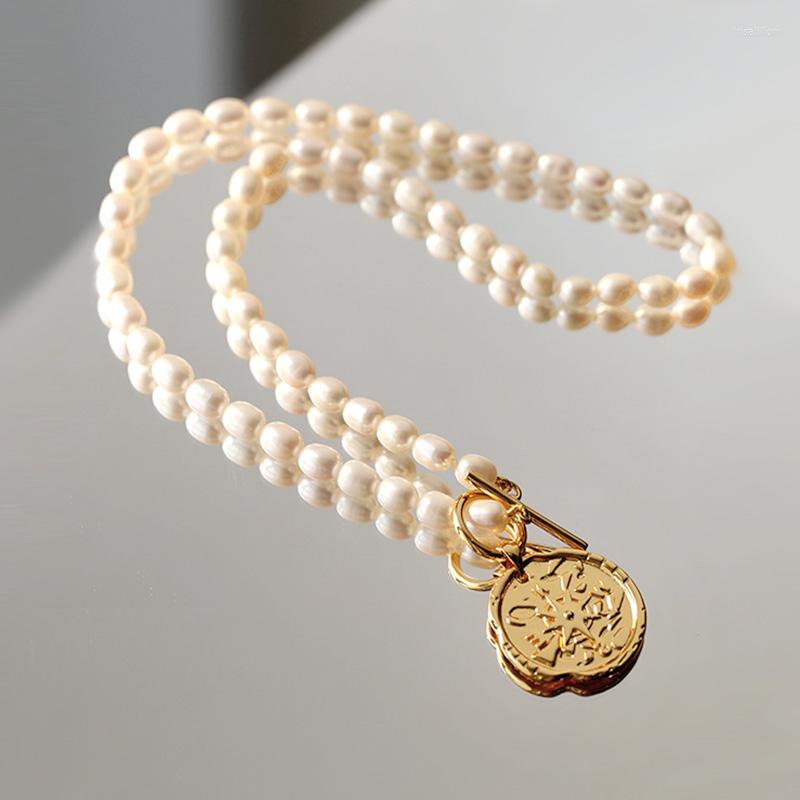 Pendant Necklaces Natural Pearl Nechlace For Women Compass Coin OT Buckle Luxury Fashion Vintage Gold Plated Jewelry Sweater Neck Chains
Pendant Necklaces Natural Pearl Nechlace For Women Compass Coin OT Buckle Luxury Fashion Vintage Gold Plated Jewelry Sweater Neck Chains